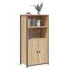 vidaXL Highboard Sonoma Oak 62x36x121.5 cm Engineered Wood
