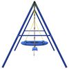 vidaXL Outdoor Swing Set with Swing, Ladder, Saucer Swing
