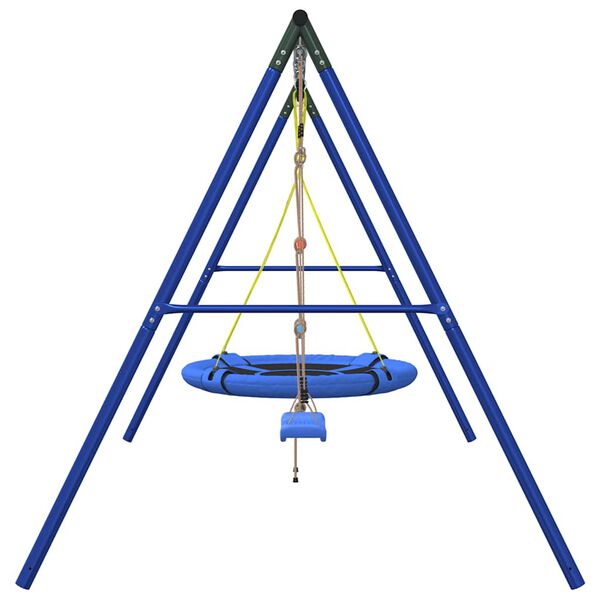 vidaXL Outdoor Swing Set with Swing, Ladder, Saucer Swing