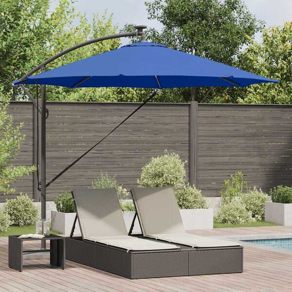 vidaXL Umbrella Azurblau 294 x 294 x 248 cm Polyester and Aluminium