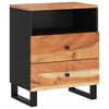 vidaXL Bedside Cabinet 50x33x62 cm Solid Wood Acacia&Engineered Wood