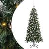 vidaXL Artificial Christmas Tree with 150 LEDs with Stand Green 150 cm