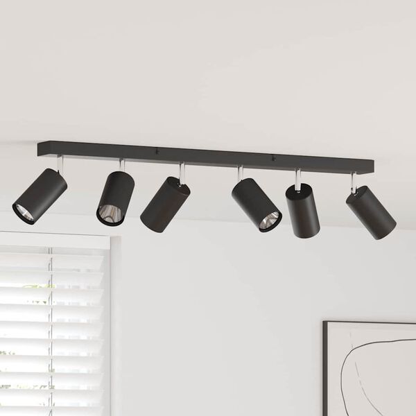 vidaXL Ceiling Spotlight Black 73 x 5.5 x 16.5 cm Metal