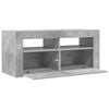 vidaXL TV Cabinet with LED Lights Concrete Grey 90x35x40 cm