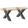vidaXL Coffee Table Legs X-Shaped 2 pcs Anthracite 70x(42-43) cm Steel