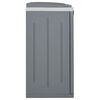 vidaXL Trash Bin with 2 Doors Grey 65x45x88 cm PP