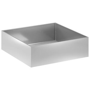 vidaXL Garden Planter Silver 80 x 80 x 30 cm Galvanised Steel
