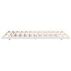 vidaXL Floor Bed Frame White 140 x 190 cm Solid pine wood