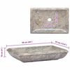 vidaXL Sink Grey 50x35x10 cm Marble