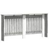 vidaXL Radiator Cover Concrete Grey 172 x 19 x 81.5 cm Engineered Wood