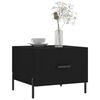 vidaXL Coffee Tables 2 pcs Black 50x50x40 cm Engineered Wood