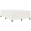vidaXL Platform Bed Frame Cream 140 x 190 cm Fabric
