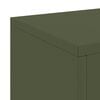 vidaXL Plant Stand 2 pcs Olive green 24 x 24 x 75 cm Steel