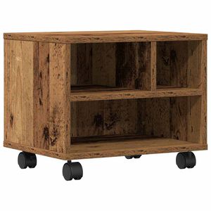 vidaXL Printer Stand Old Wood 41 x 32 x 34.5 cm Engineered Wood