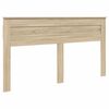 vidaXL Bed Frame with Headboard Sonoma 180 x 200 cm Solid Pine Wood