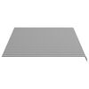 vidaXL Replacement Fabric for Awning Anthracite and White 4x3 m