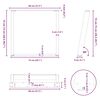 vidaXL Dining Table Legs U-Shaped 2 pcs Black 80x(72-73) cm Steel