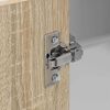 vidaXL Hanging Cabinet with Door Sonoma Oak and White 57 x 57 x 100 cm