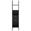 vidaXL Book Cabinet Black oak 40 x 35 x 180 cm Engineered wood