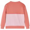 Kids' Sweatshirt Colour Block Pink 128