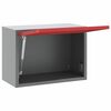vidaXL Tool Cabinet Red and grey 50 x 25 x 35 cm Powder-coated steel