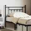 vidaXL Metal Replace Headboard Black 90 cm