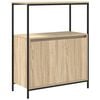 vidaXL Bathroom Cabinet with Shelves Sonoma Oak 76.5x35x95 cm