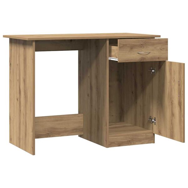vidaXL Desk Artisan Oak 100x50x76 cm Engineered Wood