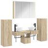 vidaXL Bathroom Furniture Set 6 pcs Sonoma Oak