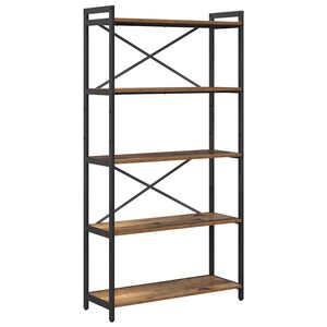 vidaXL Bookshelf 80 x 30 x 155 cm Engineered Wood Old wood