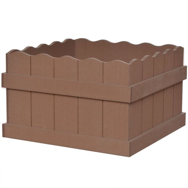 vidaXL WPC Garden Raised Bed 40x40x25 cm Brown