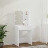 vidaXL Dressing Table with LED White 60x40x140 cm