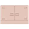 vidaXL TV Cabinets 2 pcs Pink 67x39x44 cm Steel