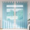 vidaXL Voile Curtains with Loops 2 pcs Turquoise 140x245 cm