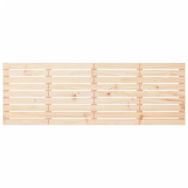 vidaXL Wall Headboard 206x3x63 cm Solid Wood Pine