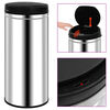 vidaXL Automatic Sensor Dustbin 80 L Stainless Steel