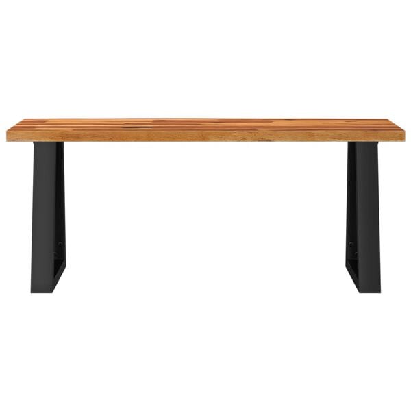 vidaXL Bench with Live Edge 110 cm Solid Wood Acacia