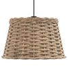 vidaXL Ceiling Lamp Shade Brown Ø38x23 cm Wicker