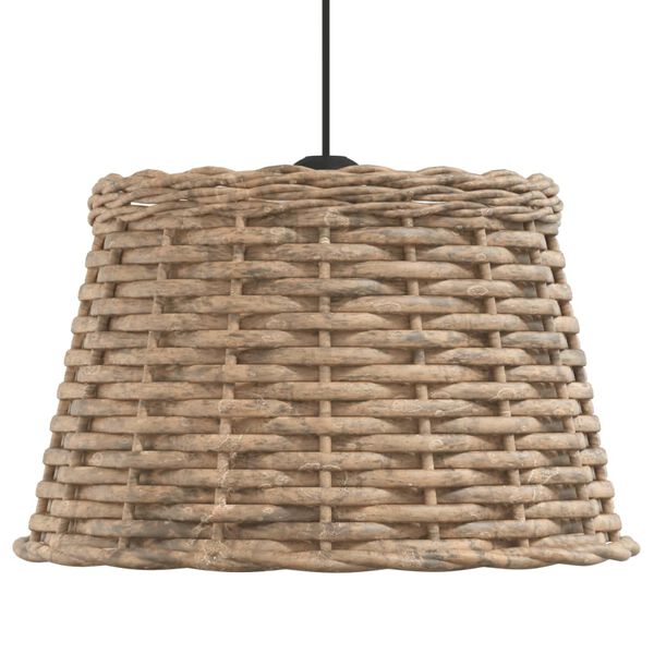 vidaXL Ceiling Lamp Shade Brown Ø38x23 cm Wicker