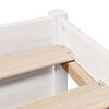 vidaXL Bookcase Bed without Mattress White 140x190cm Solid Wood Pine