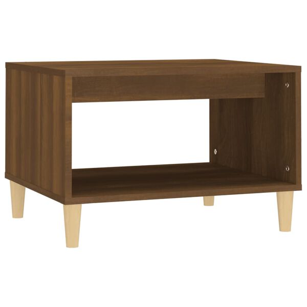 vidaXL Coffee Table Brown Oak 60x50x40 cm Engineered Wood