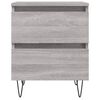 vidaXL Bedside Cabinet Grey Sonoma 40x35x50 cm Engineered Wood