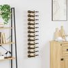 vidaXL Wall Mounted Wine Rack for 12 Bottles White Iron
