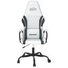 vidaXL Gaming Chair White and Black Faux Leather