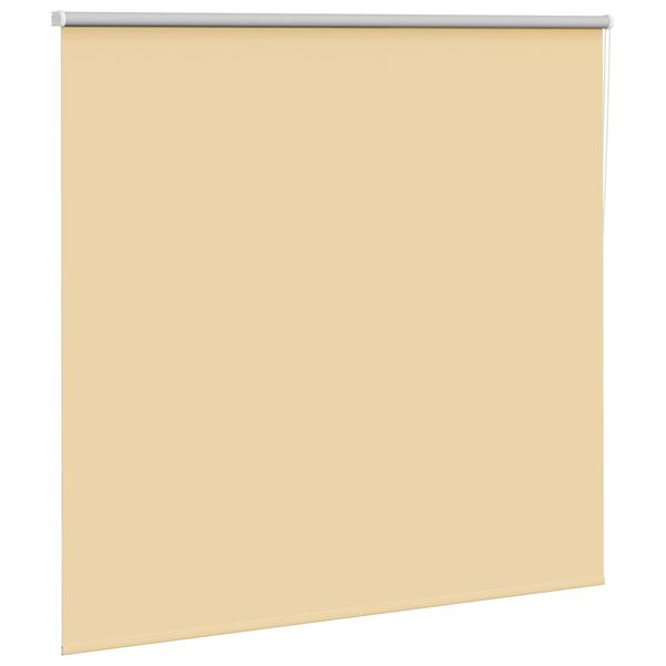 vidaXL Roller Blind Blackout Beige 165x150 cm Fabric Width 161.6 cm Polyester
