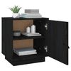 vidaXL Bedside Cabinets 2 pcs Black 40x34x45 cm Solid Wood Pine