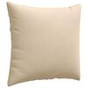 vidaXL Sofa Pillows 2 pcs Cream 50 x 50 cm Fabric