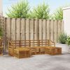 vidaXL Sofa Sets 6 pcs Natural Solid Acacia Wood