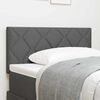 vidaXL Headboard with Headboard Dark Grey 90 cm Faux Leather