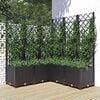 vidaXL Garden Black 120 x 120 x 136 cm